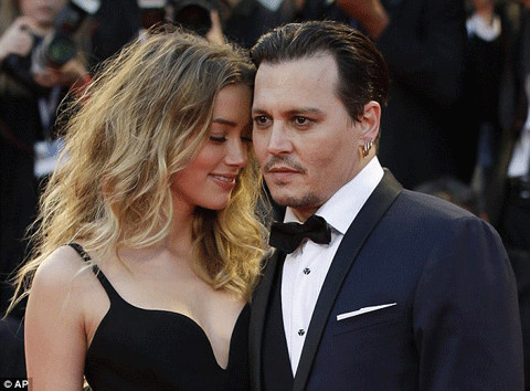 Amber Heard and Johnny Deep