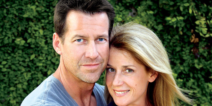 'Desperate Housewives' star James Denton desperate to get his wife and children away from Hollywood. 