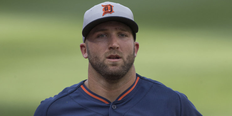 Tyler Collins apologizes after making an obscene gesture, says he's embarrassed about it.