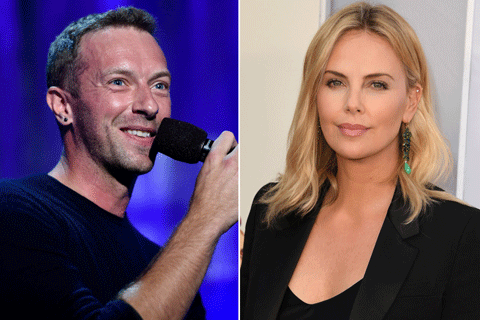 Charlize Theron and Chris Martin