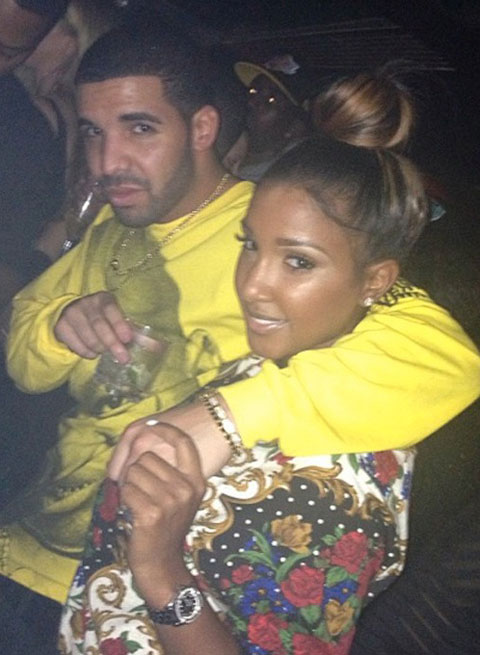 Rapper Drake and model Bernice Burgus