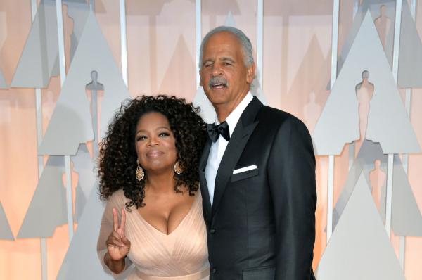 Oprah Winfrey keeping simple with Stedman Graham at the Academy Awards on February 22, 2015